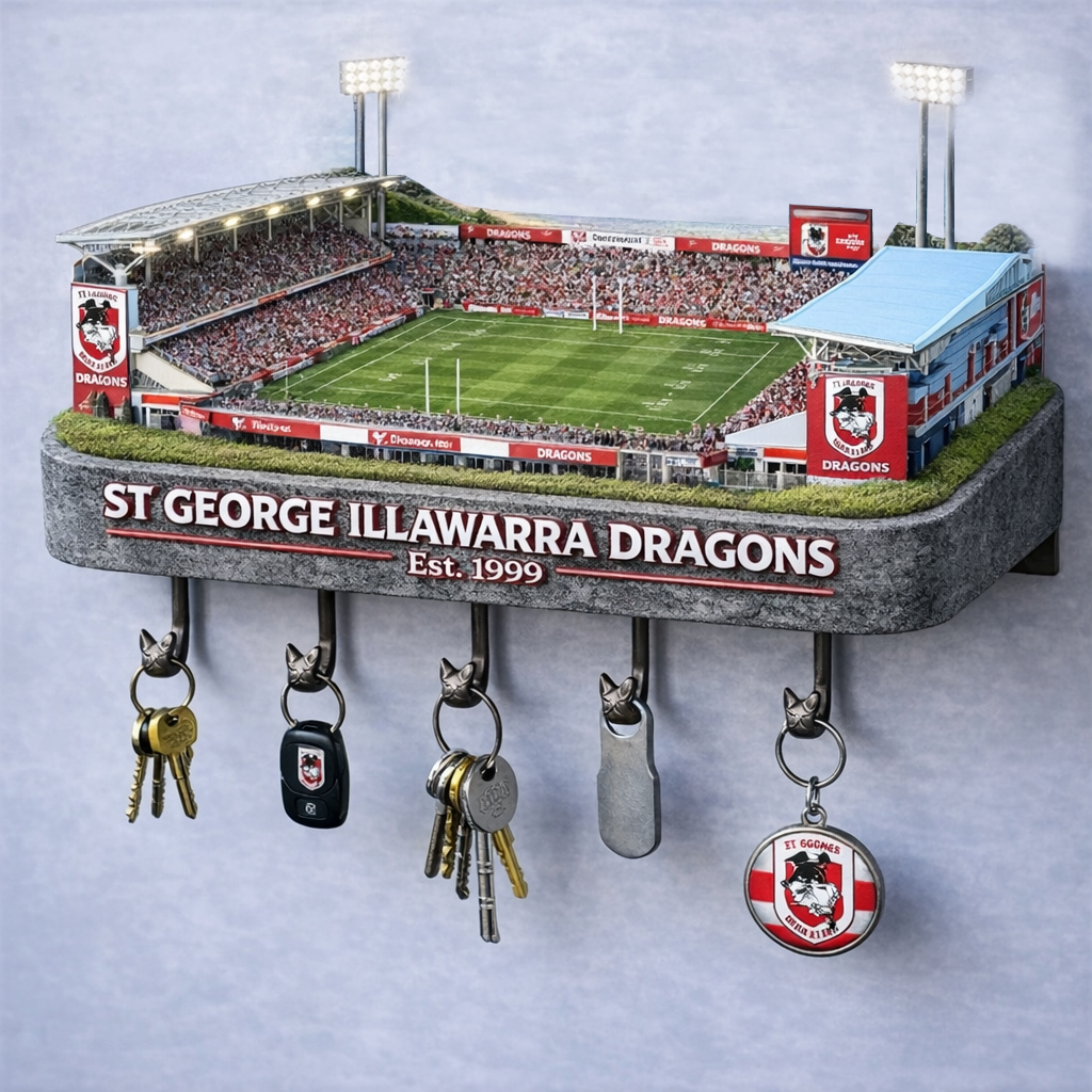 Premium NRL SGID Stadium Wood Key Hanger V1 NMD25 TTV