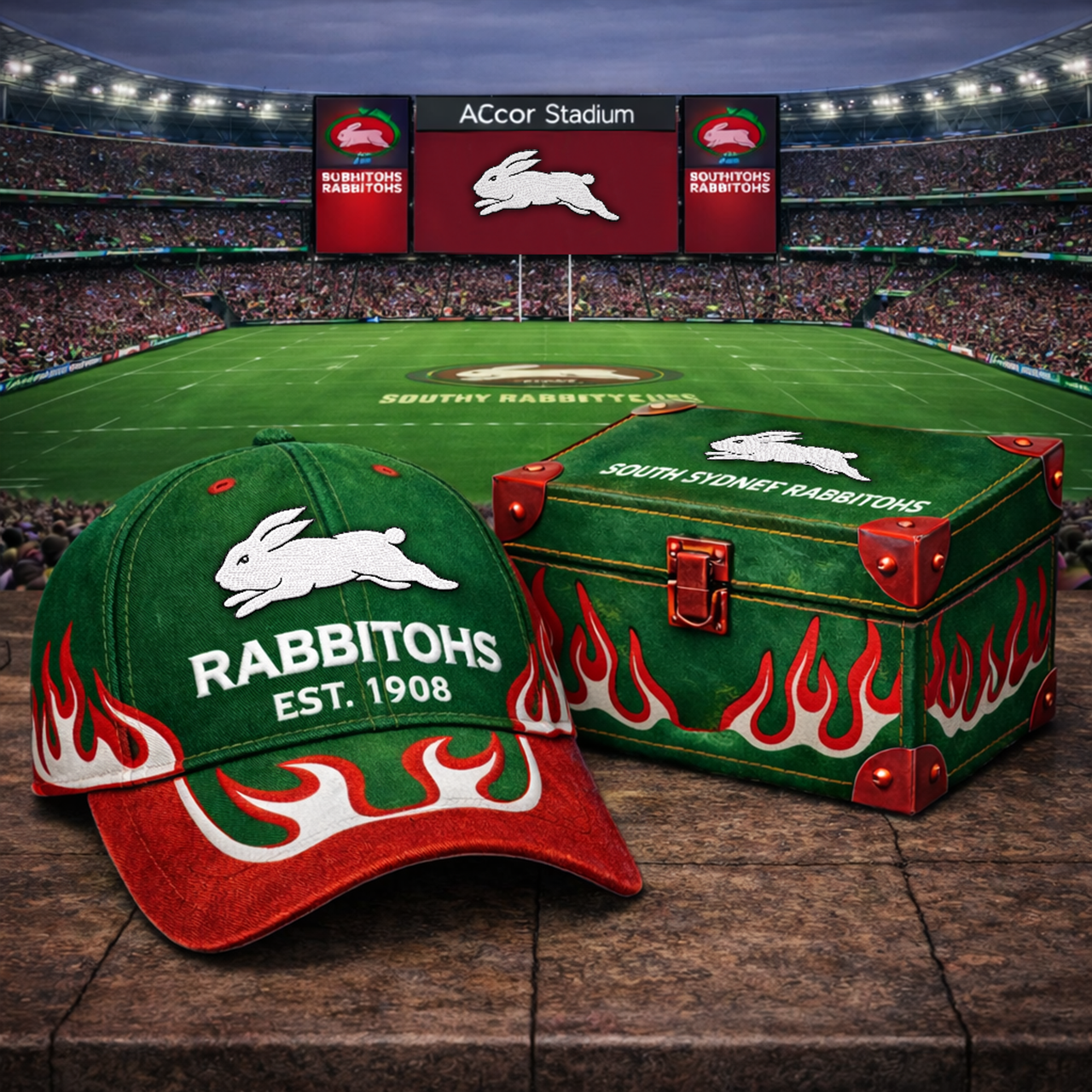 Premium NRL SSR Flame Heritage Vintage Cap V13 NMD TTV
