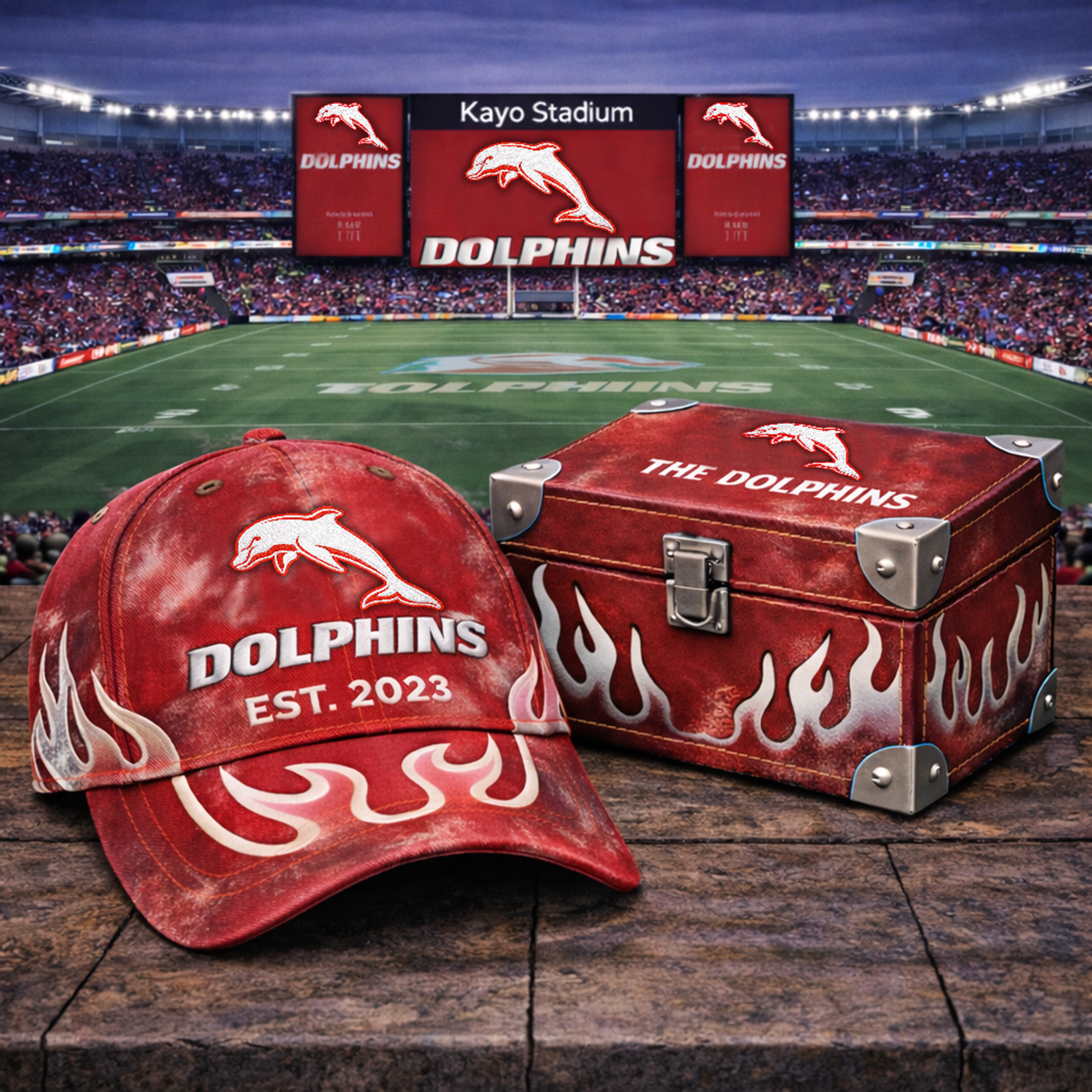 Premium NRL TD Flame Heritage Vintage Cap V13 NMD TTV