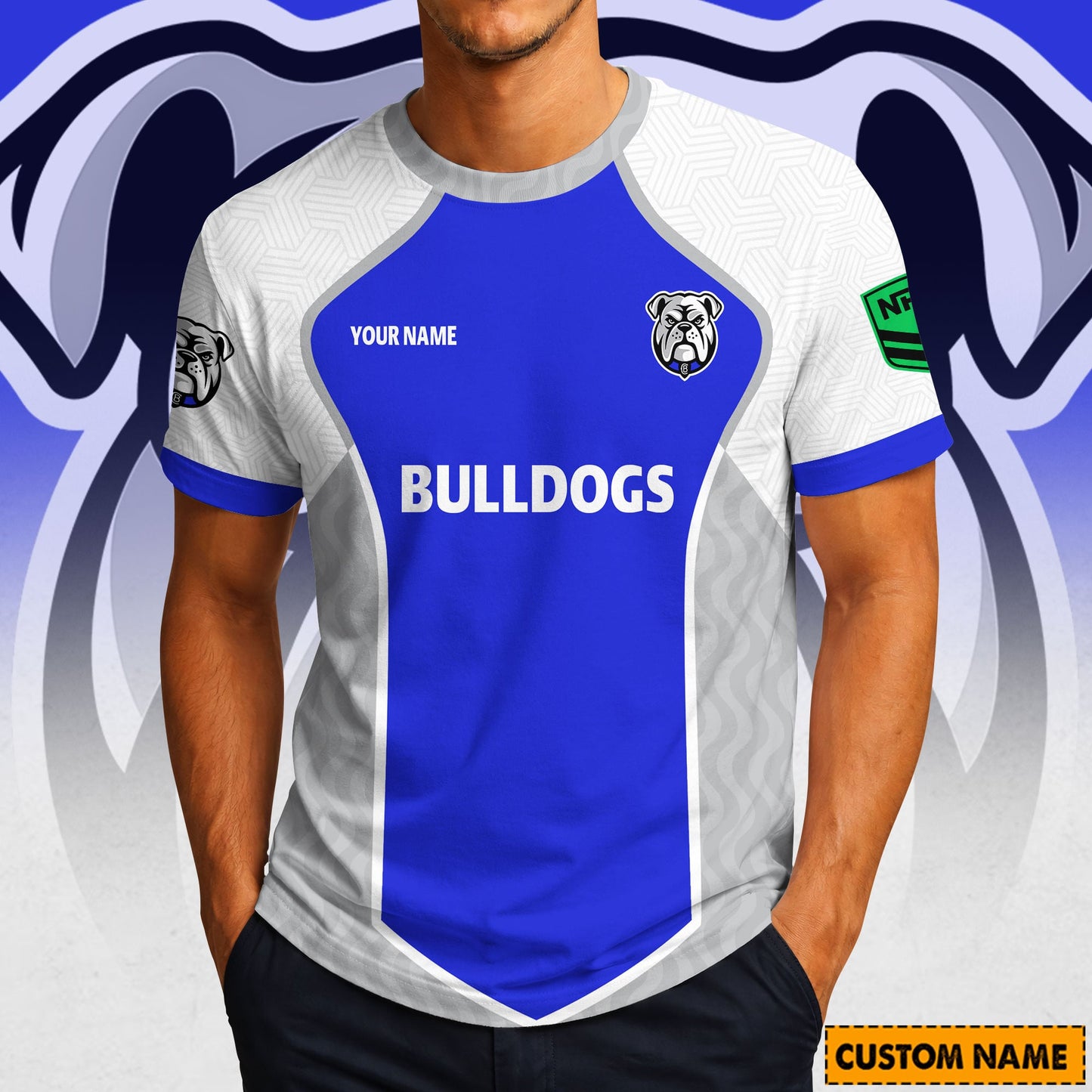 PREMIUM NRL X CB ROYAL POLO SHIRT Custom Name Limited Edition NDT LVH