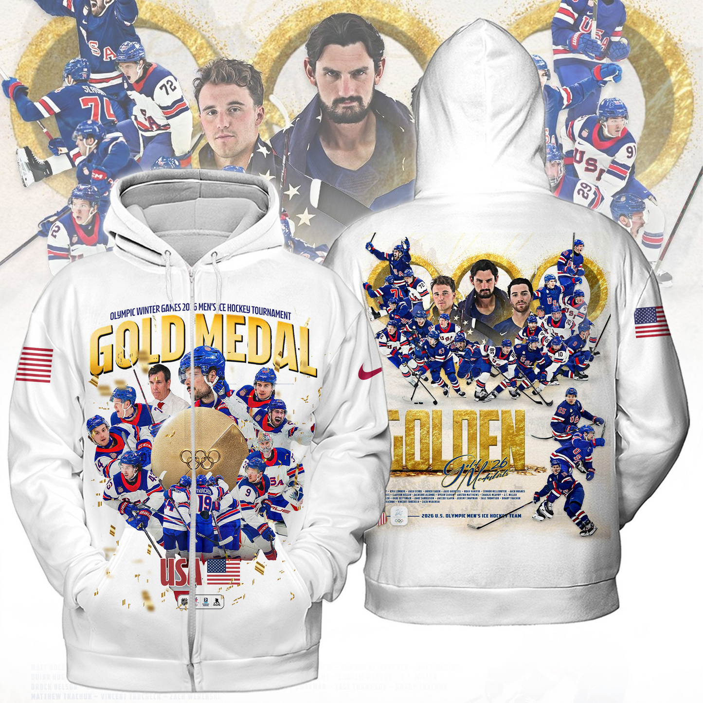 Premium Olympic USA Ice Hockey Champions 2026 Shirt V2 NMD TTV