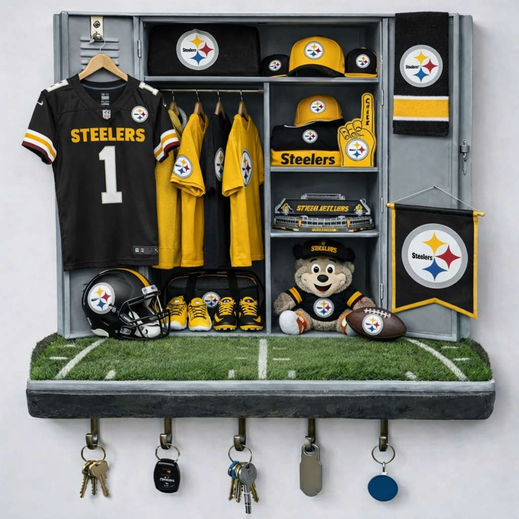 PS x NFL Changing Room Personalized 3D Visual Effect Acrylic Key Holder DDT NTL