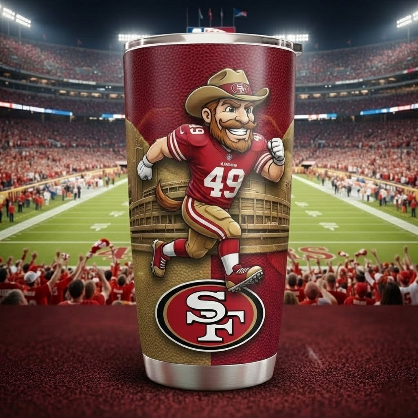 SF X NFL mascot-shaped thermal mug NAK NHT