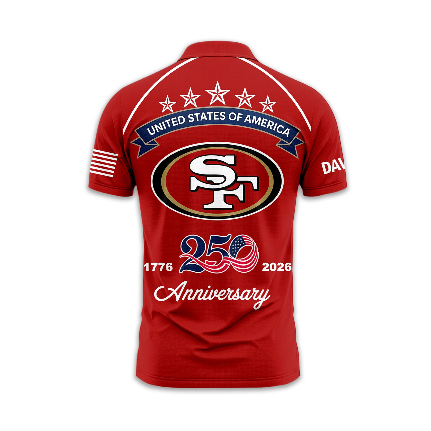 SF49 Premium NFL American Semiquincentennial Polo Shirt DDT NTL