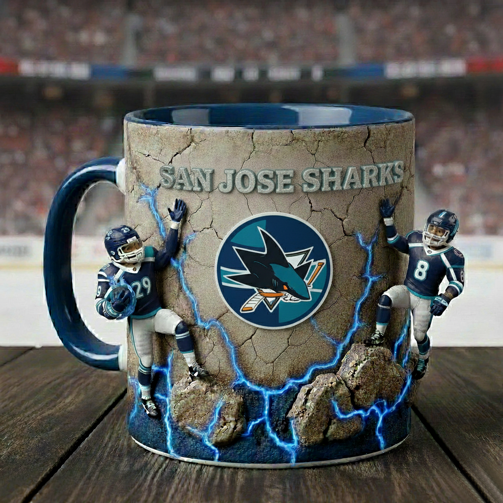 SJSx NHL Coffee Accent Mug - Personalized Gifts NAK CTKT