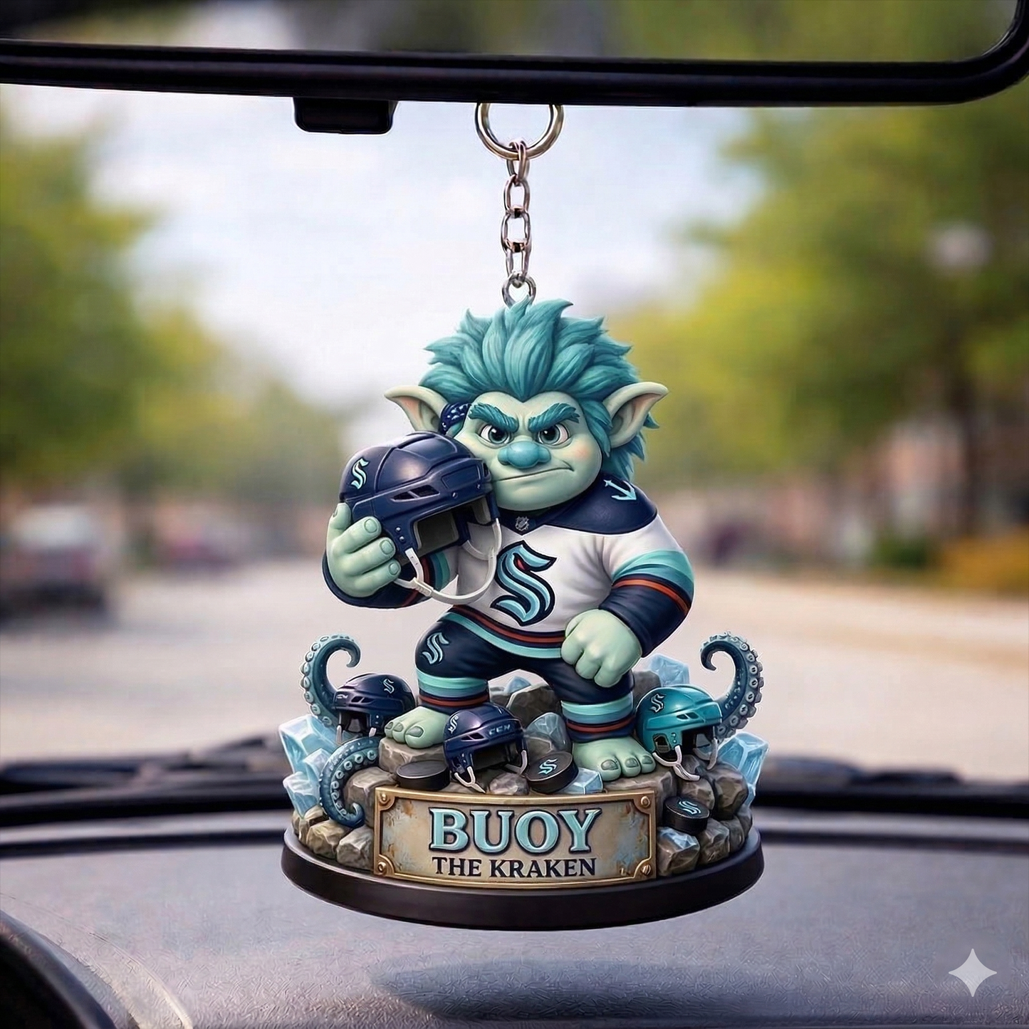 SK x NHL Guardian Mascot Car Decor NAK TTT