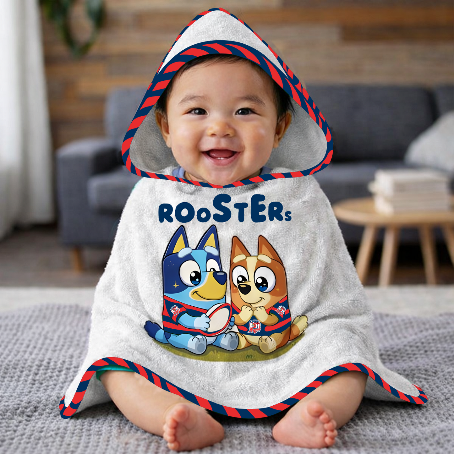 SYD x NRL Cute Baby Bath Hooded Towel NAK NHT