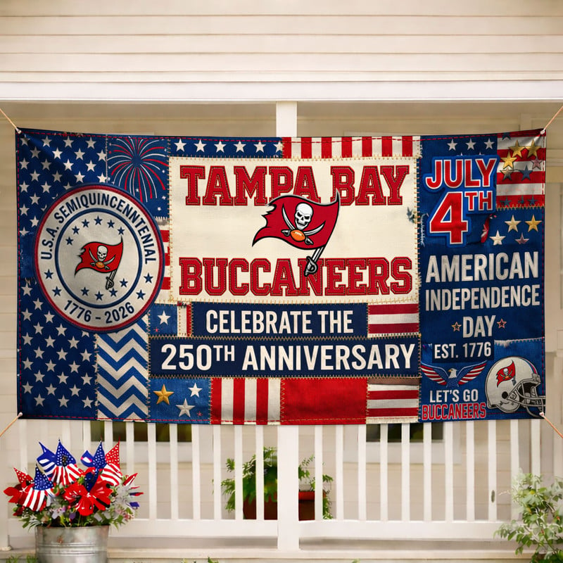 TBB Premium NFL Patchwork America 250 Fabric Banner DDT NTL