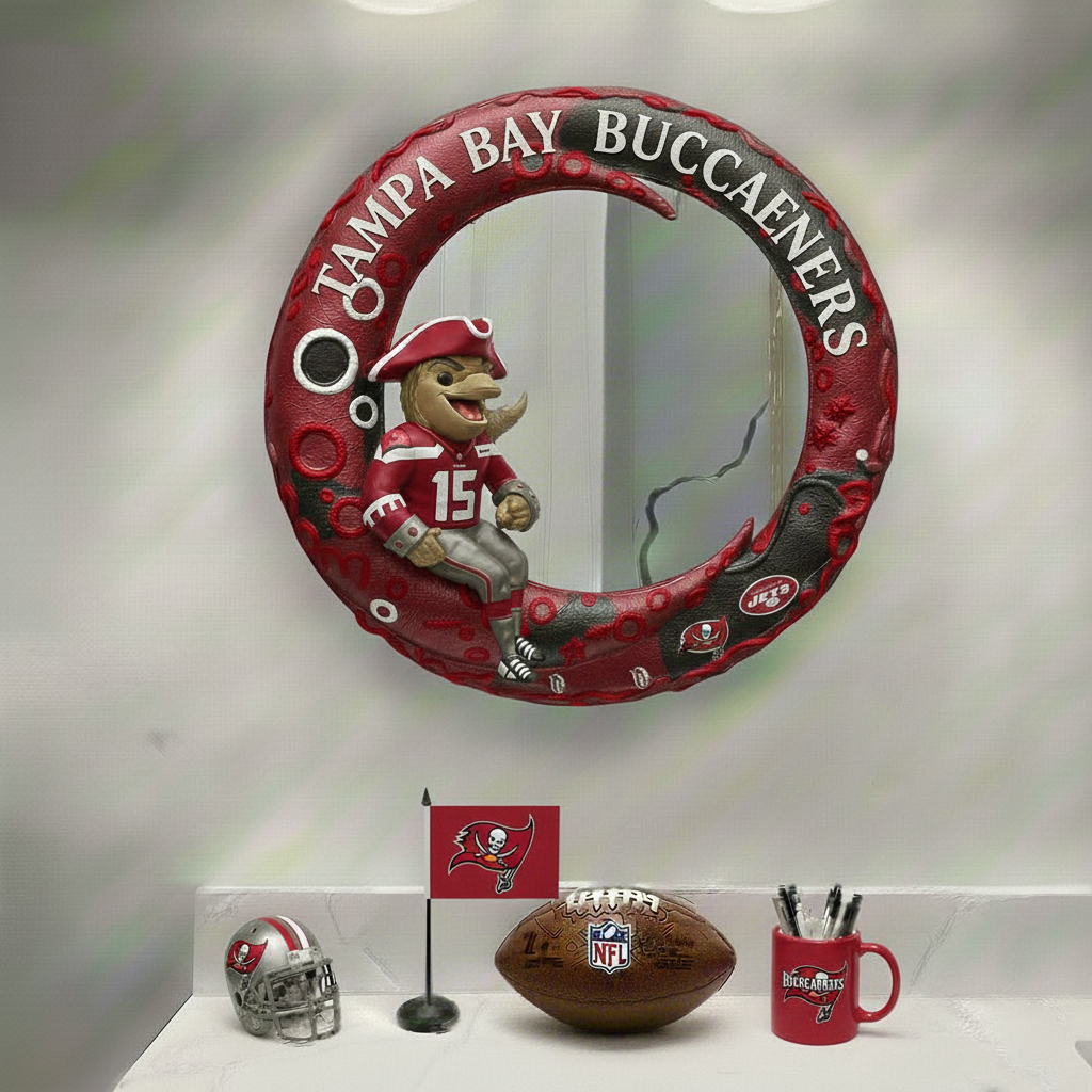 TBB x NFL Moonlit Custom Shaped Mirror - Personalized Gifts NAK CTKT