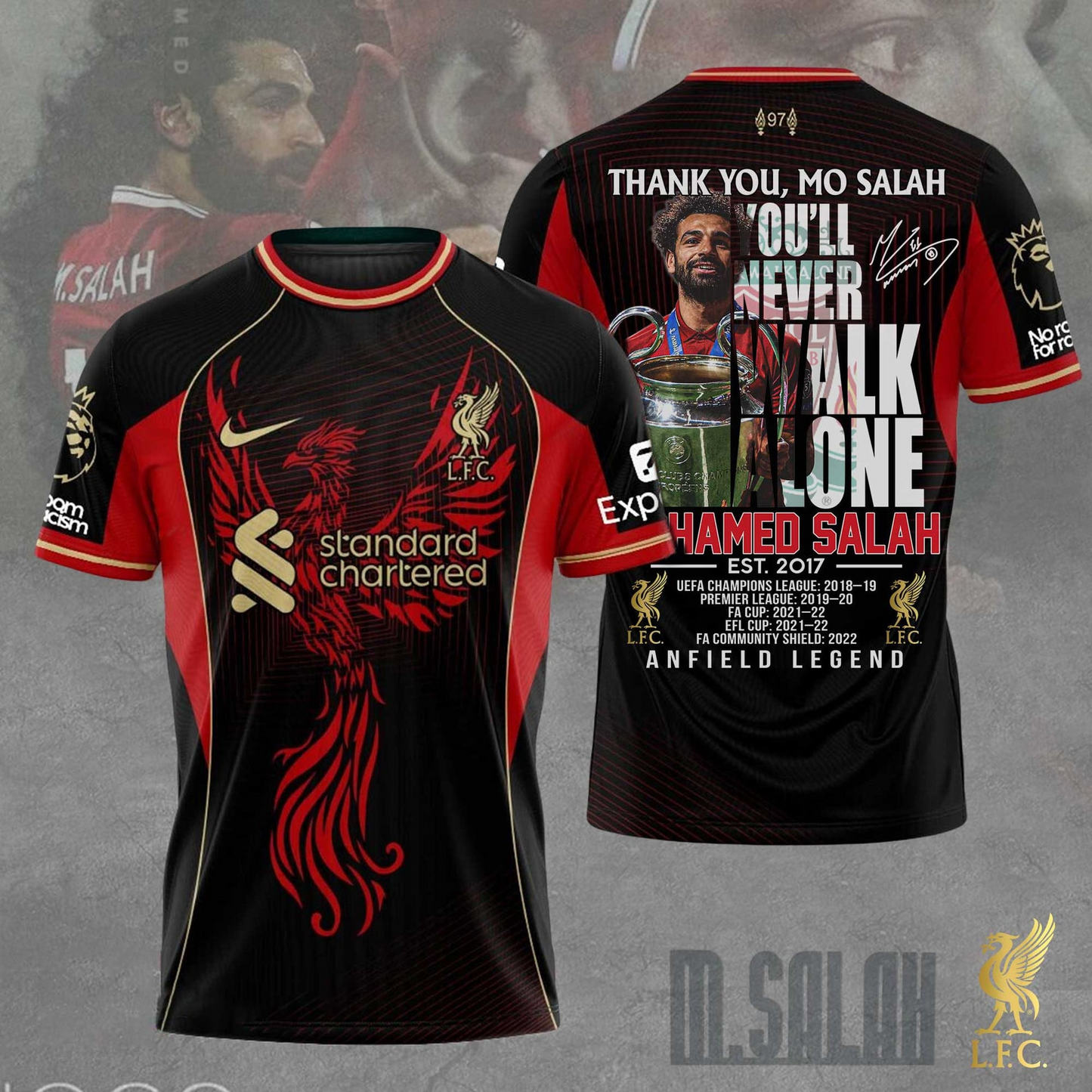 Thank You For All, M.Salah Premium V6 Shirt DDT NTL