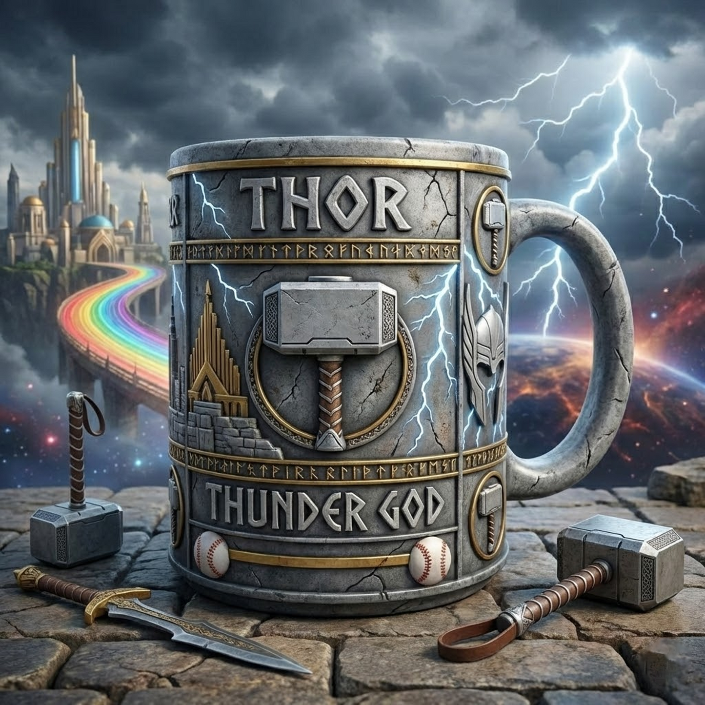 THO X MARVEL LEGEND RELIEF MUG NAK NHT