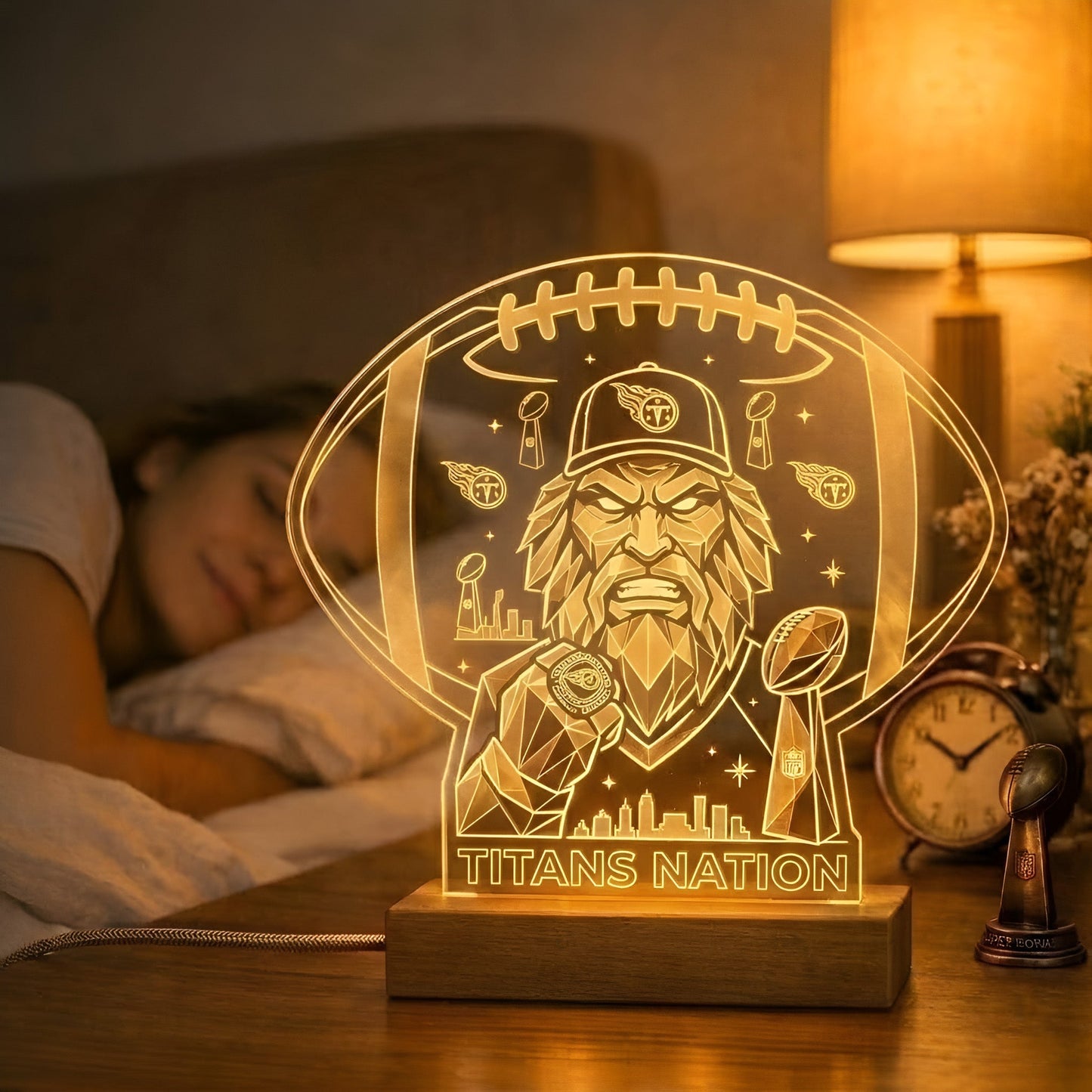 TT x NFL Acrylic LED Desk Lamp NAK NTN