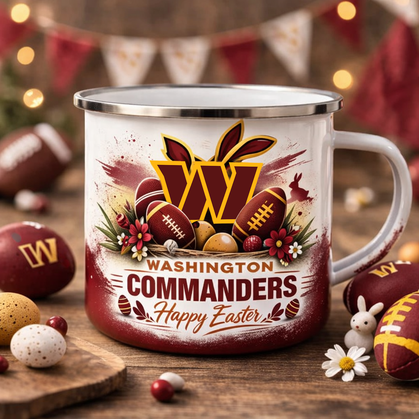 WAS X NFL Easter-themed enamel mug NAK NHT