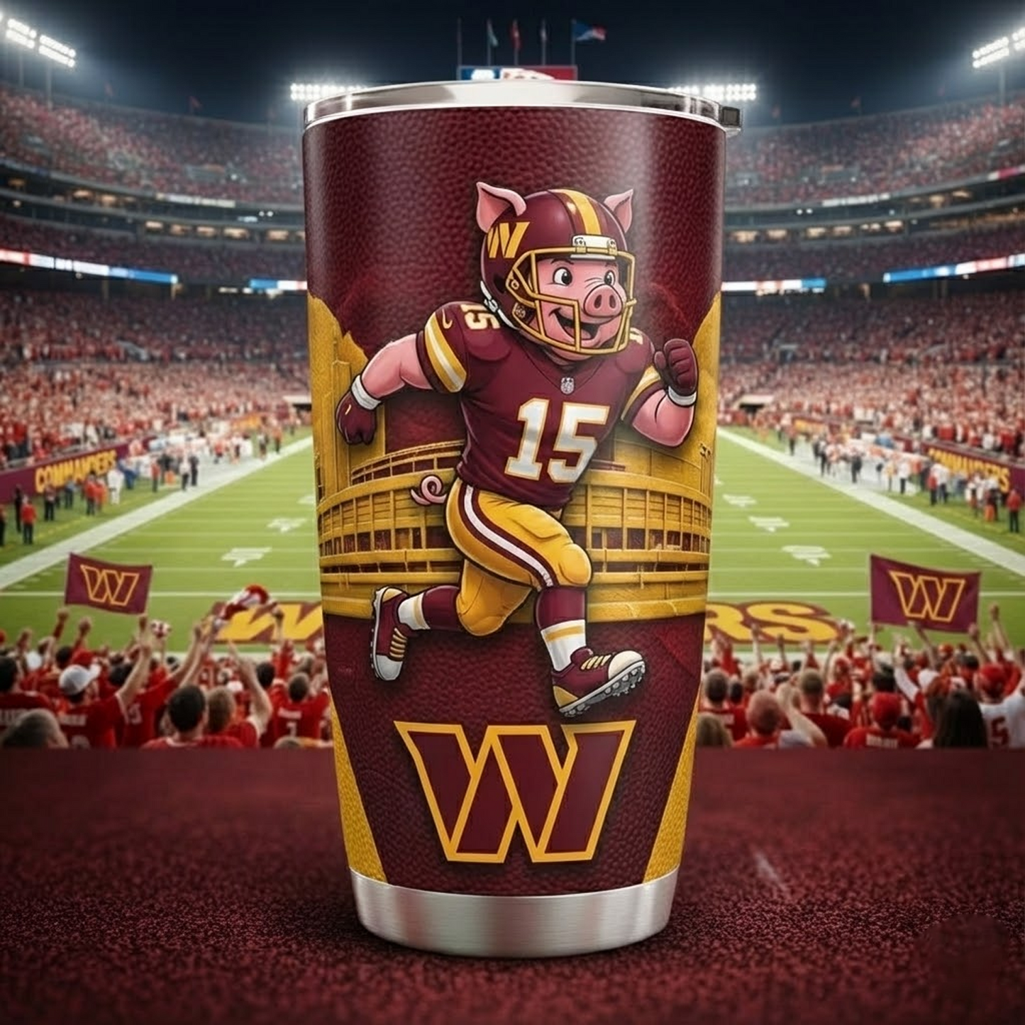WAS X NFL mascot-shaped thermal mug NAK NHT