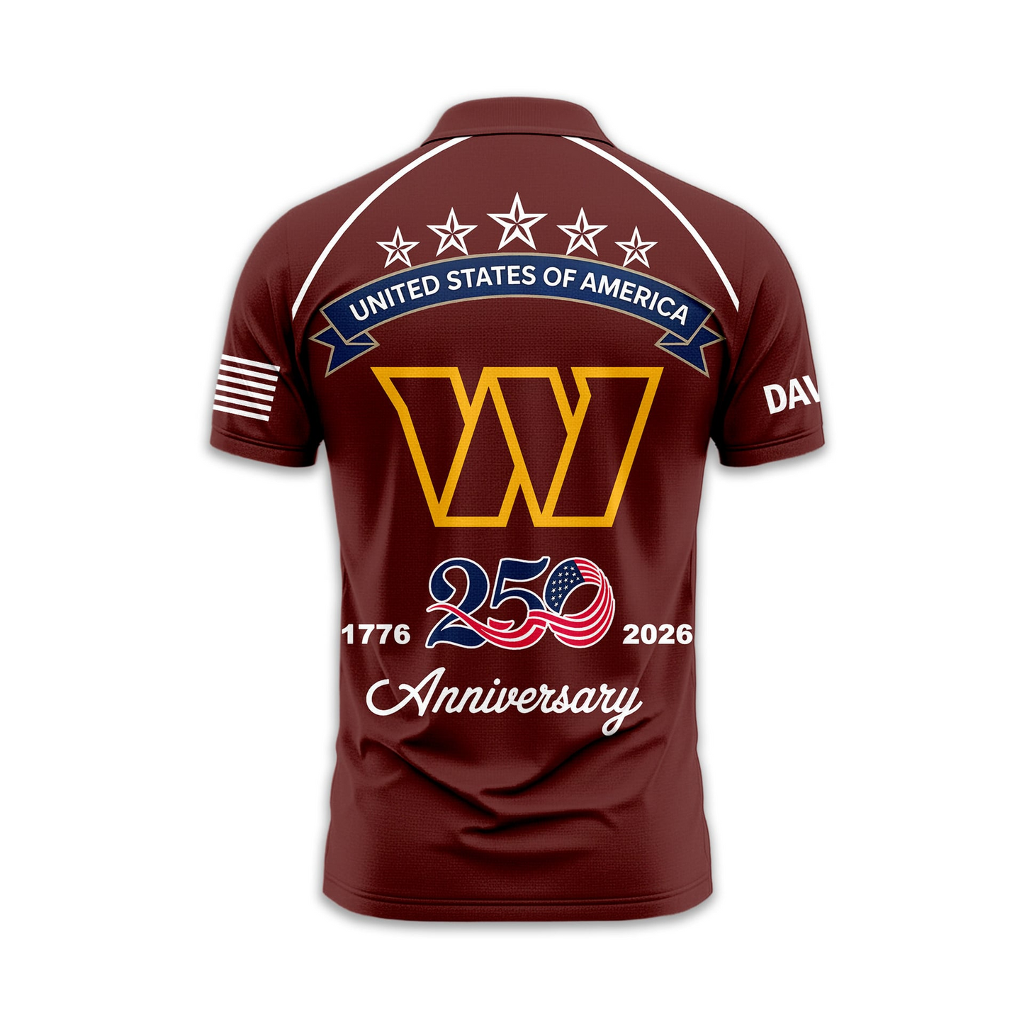 WC Premium NFL American Semiquincentennial Polo Shirt DDT NTL