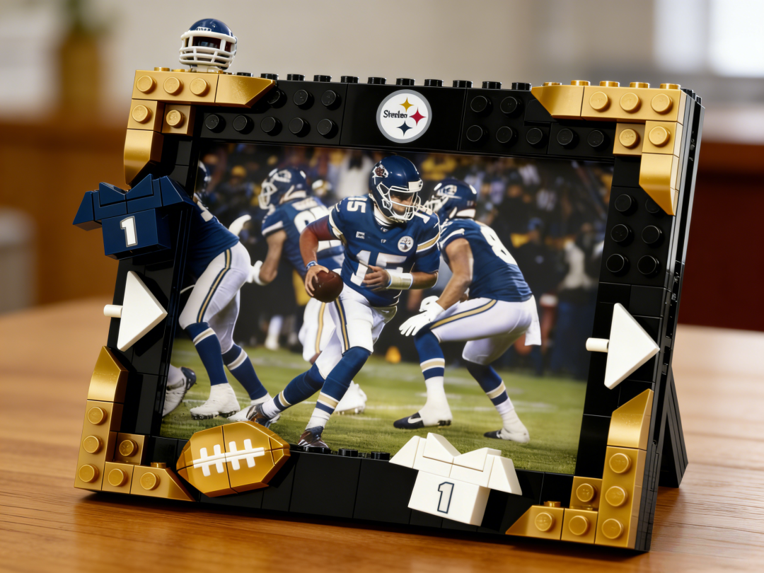 2026 Football Team Commemorative Photo Frame Building Blocks