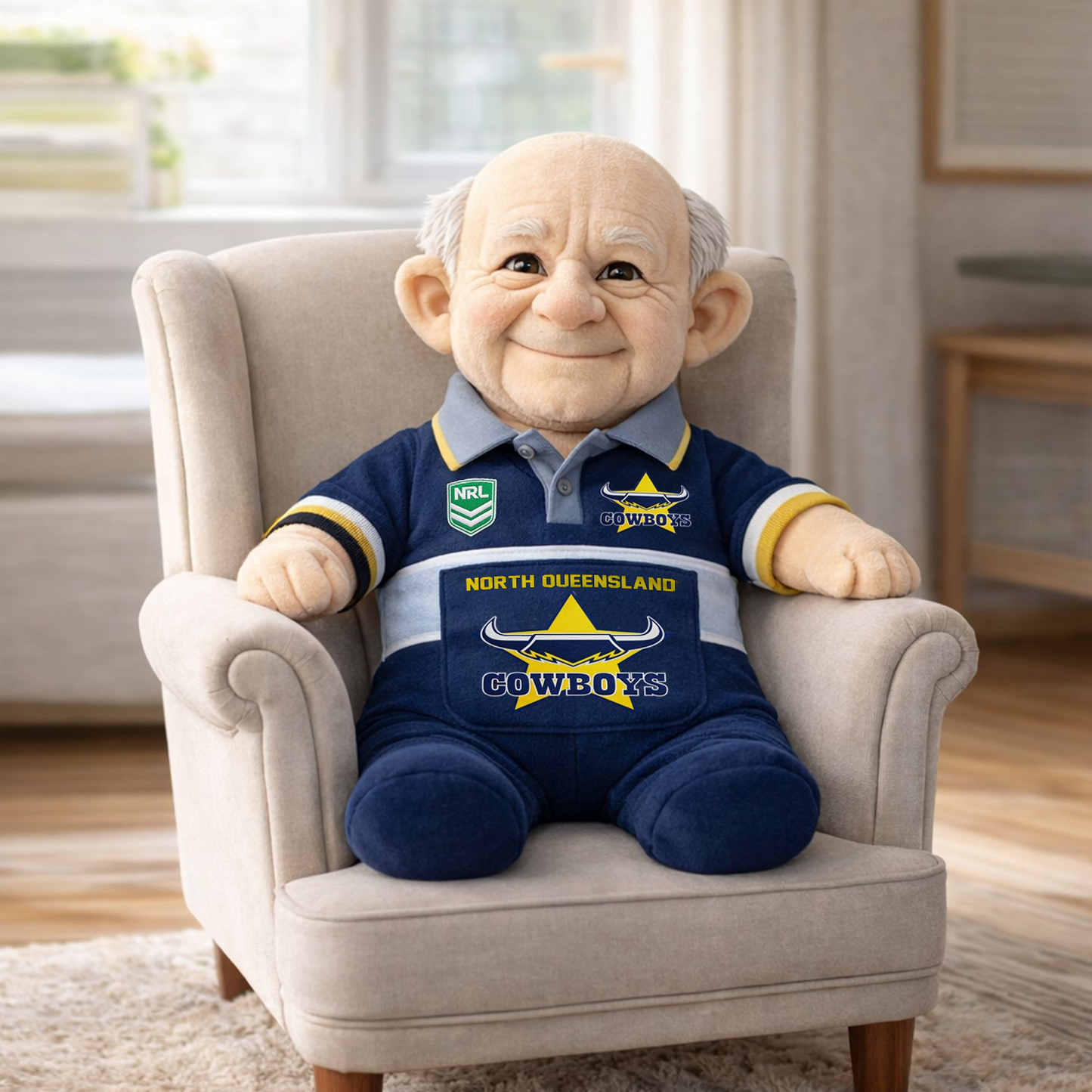 NQC x NRL Grandpa Plush Mascot DatND DVT