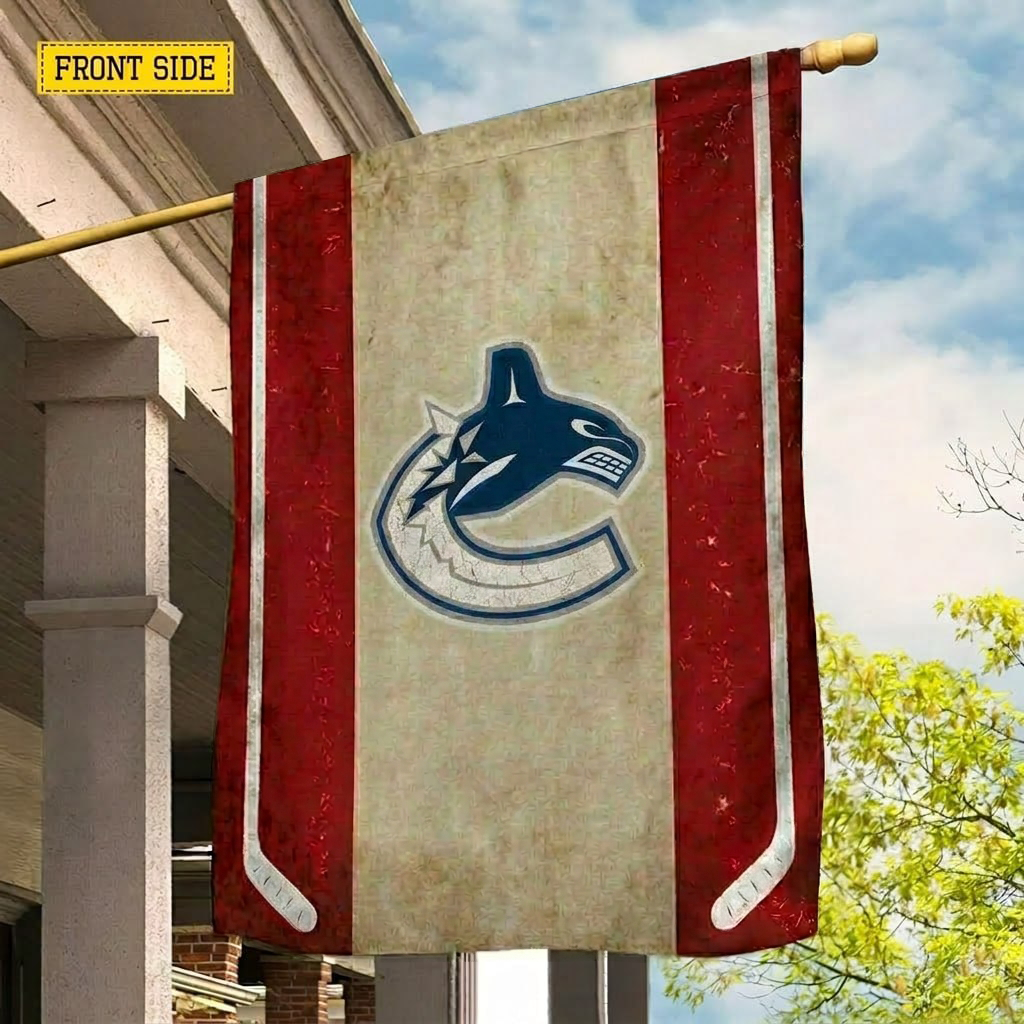 NHL x VAN Hockey Lover House Flag HLP 070526 LBN