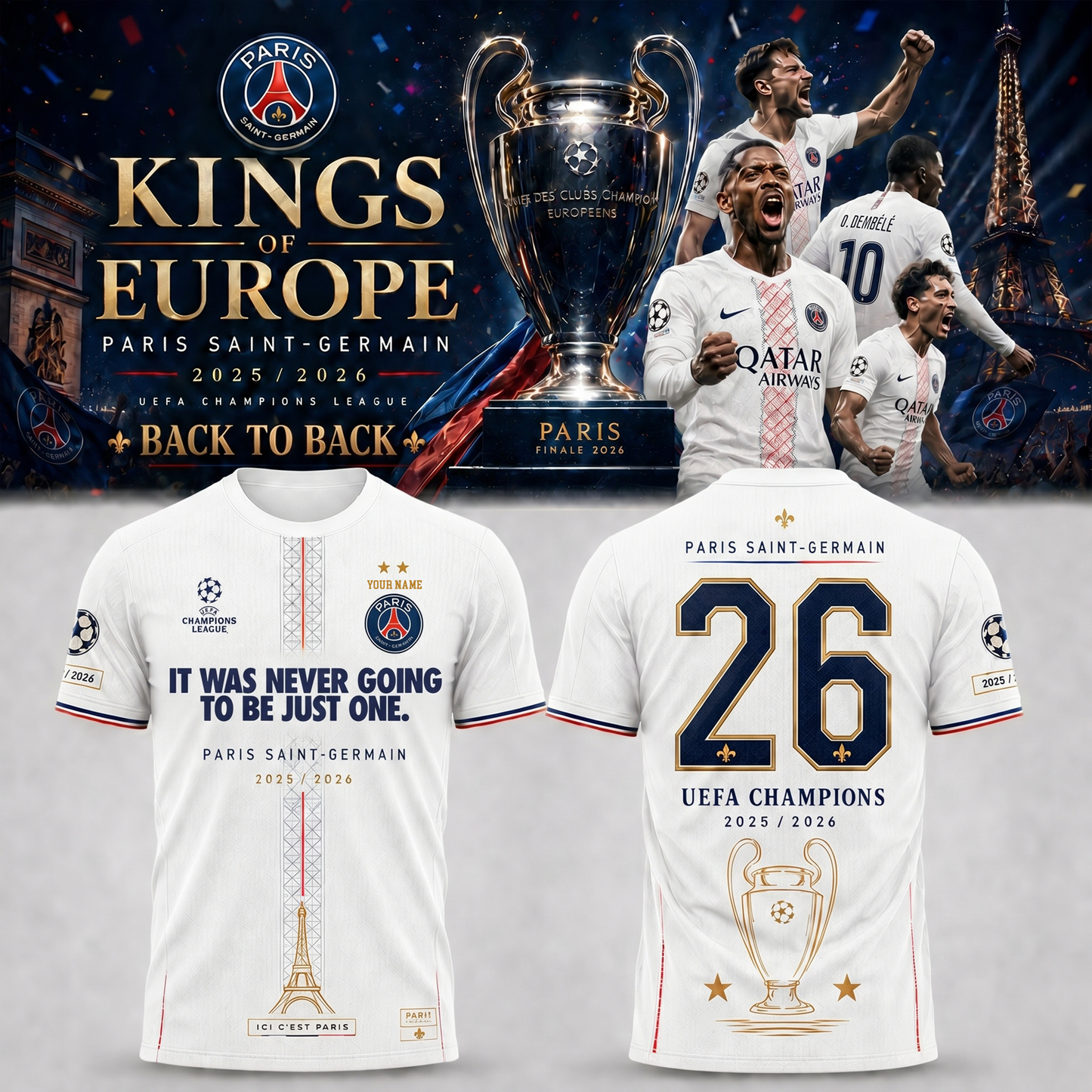 PREMIUM PSG X THANK FOR MEMORIES V833 SHIRT LIMITED EDITIONS NDT VHM 010626