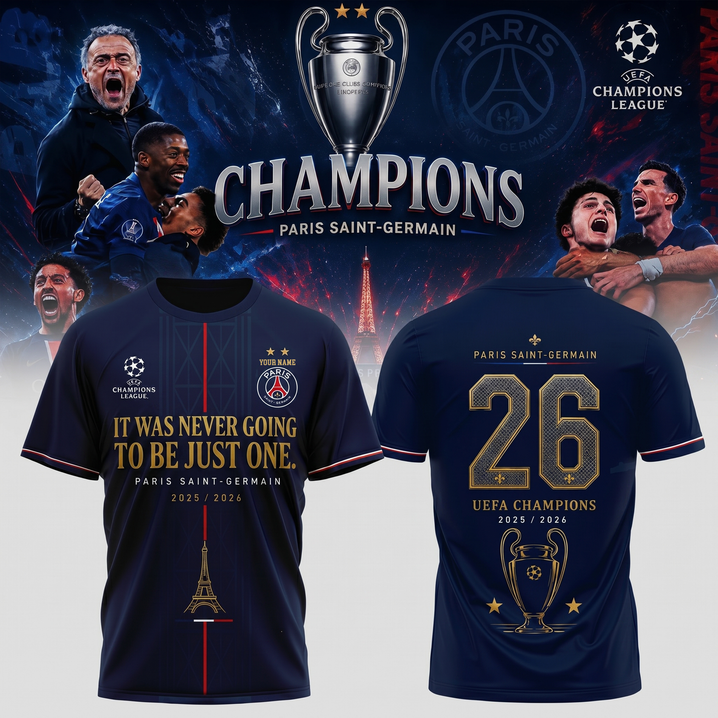 PREMIUM PSG X THANK FOR MEMORIES V036 SHIRT LIMITED EDITIONS NDT VHM 010626