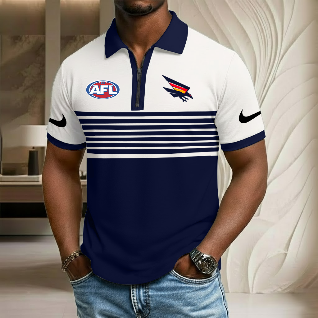 AFL x AC Sport Zip Polo Golf Shirt HLP 250226 HLPHUONG