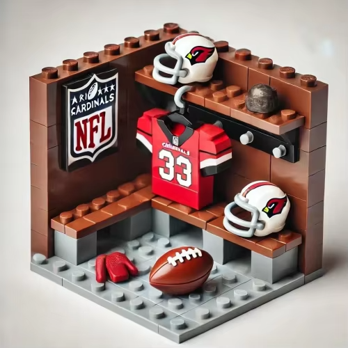 NFL Teams Custom Building Blocks Creative Peripheral Gift Model Toy Mini Changing Room Professional Football League Teams DDT HLP HLPHUONG