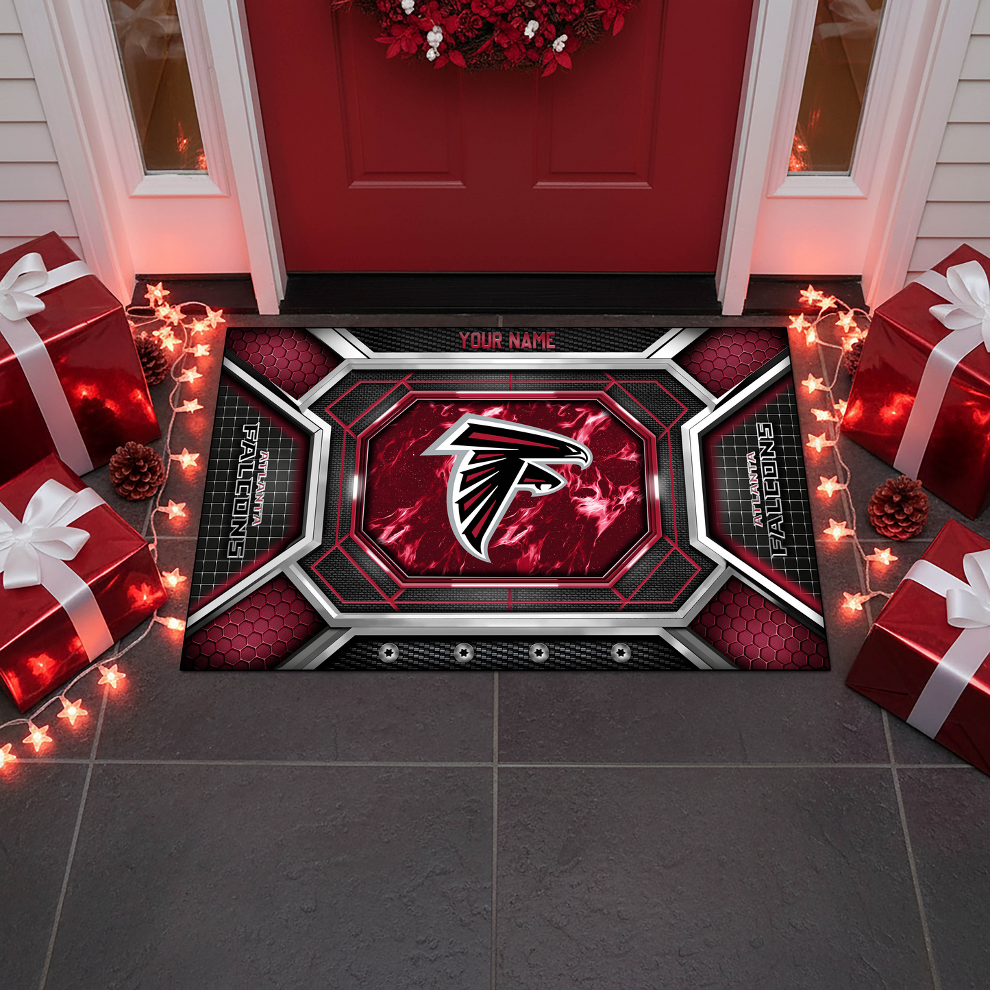 AF x NFL Personalized Sport Doormat, Gifts For Christmas DDT NTL