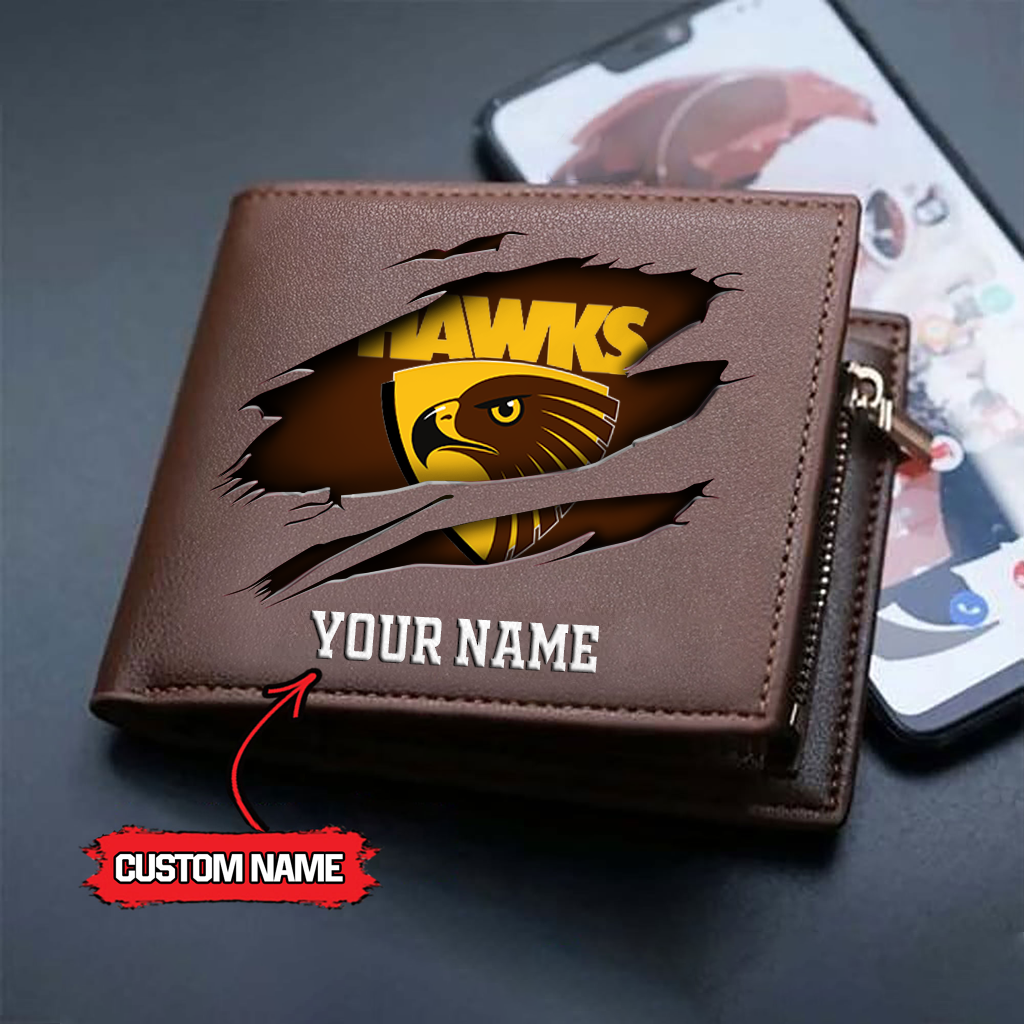 AFL x HAW Custom Name Leather Wallet HLP 5026 hlphuong