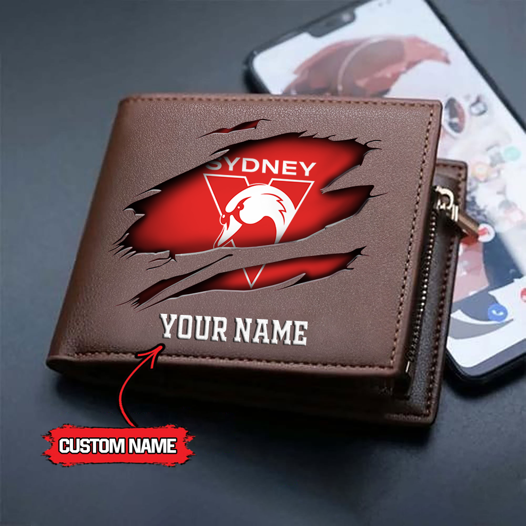 AFL x SS Custom Name Leather Wallet HLP 5026 hlphuong