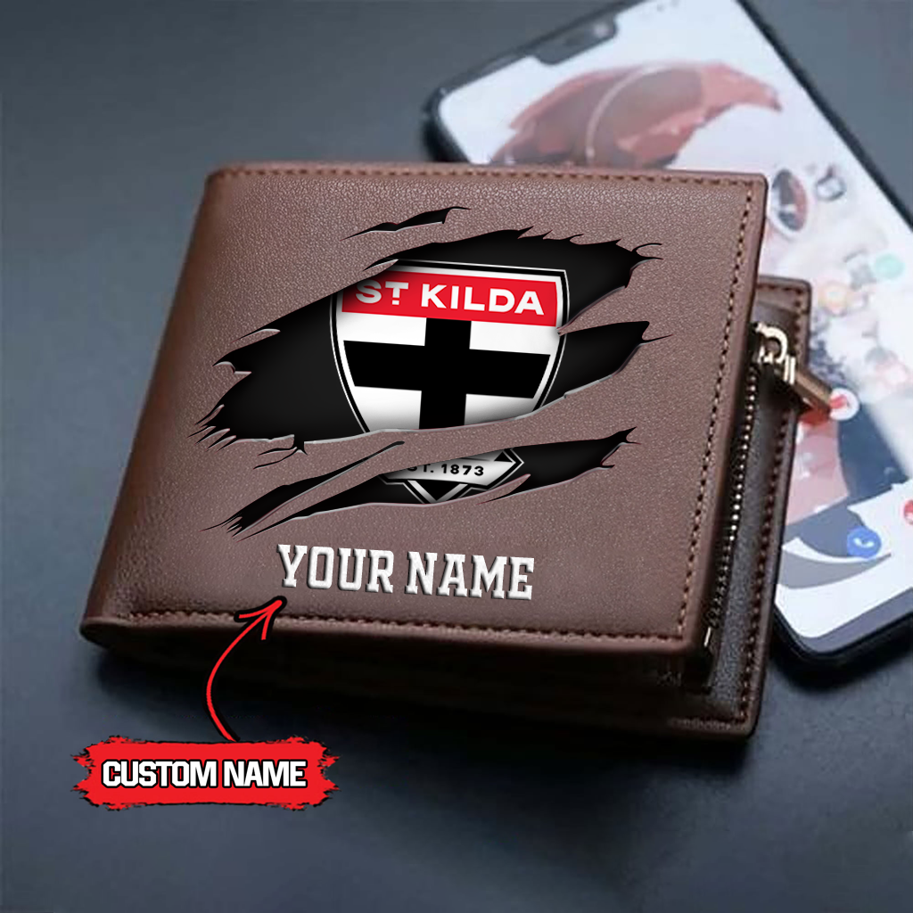 AFL x STK Custom Name Leather Wallet HLP 5026 hlphuong