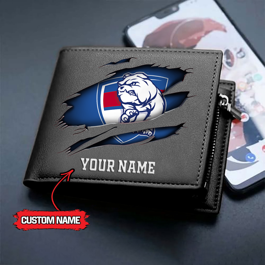 AFL x WB Custom Name Leather Wallet HLP 5026 hlphuong