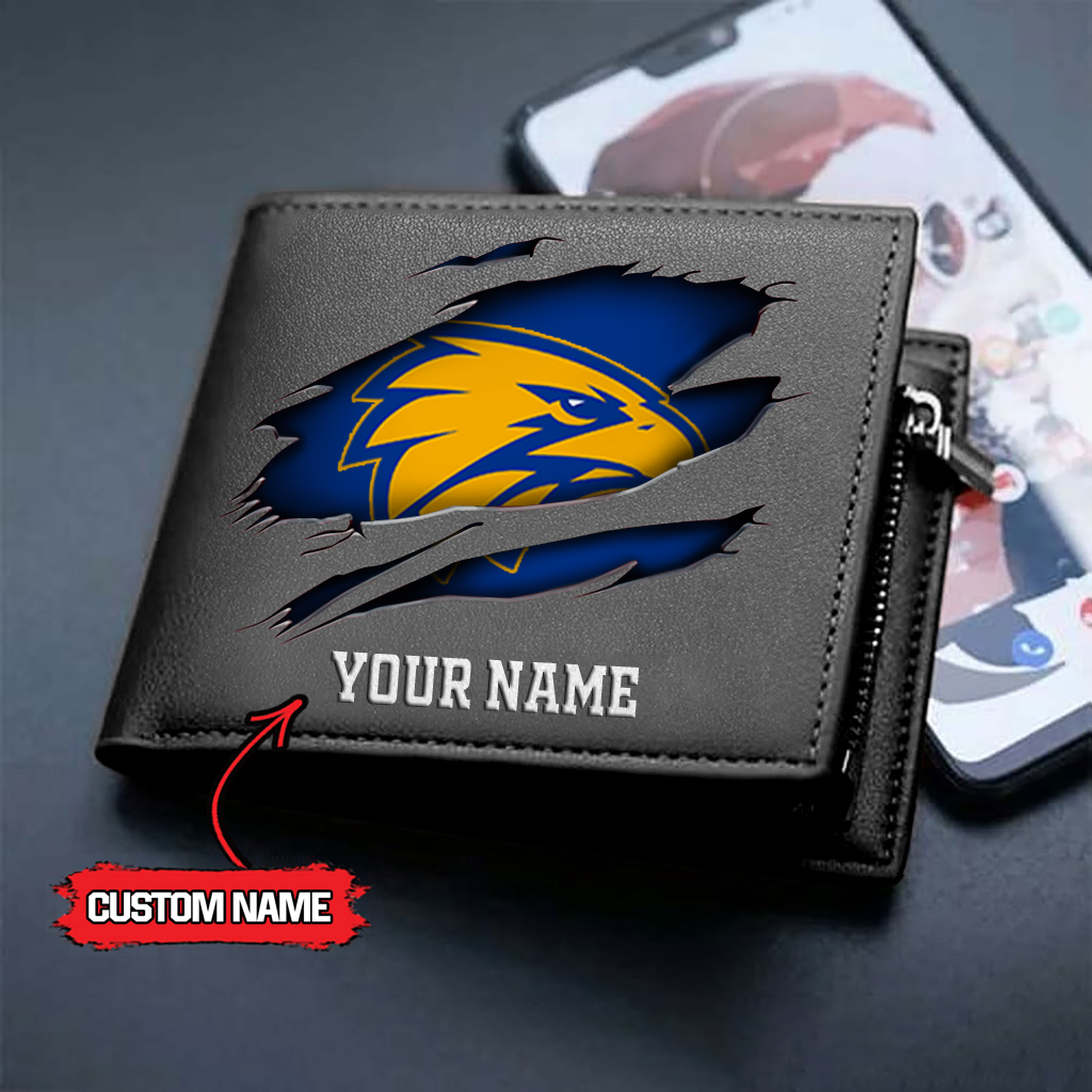 AFL x WCE Custom Name Leather Wallet HLP 5026 hlphuong