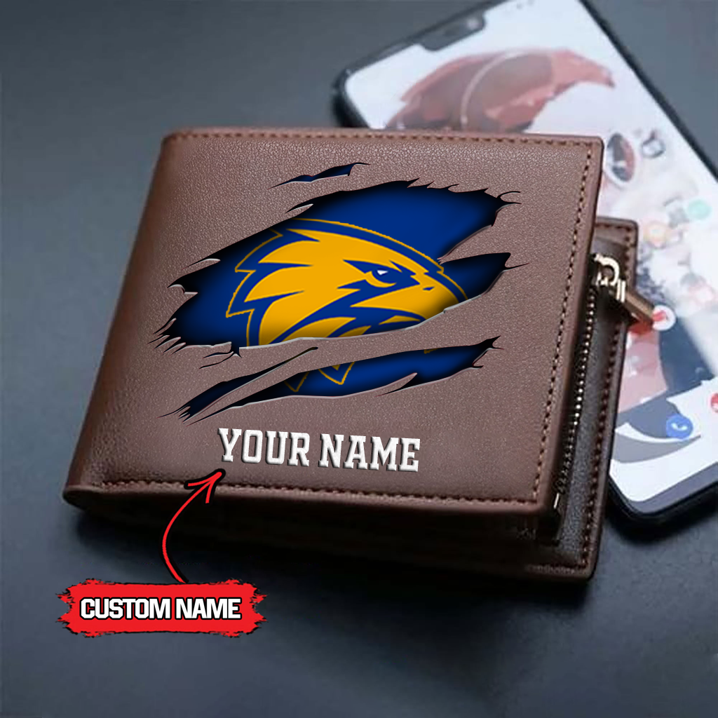 AFL x WCE Custom Name Leather Wallet HLP 5026 hlphuong