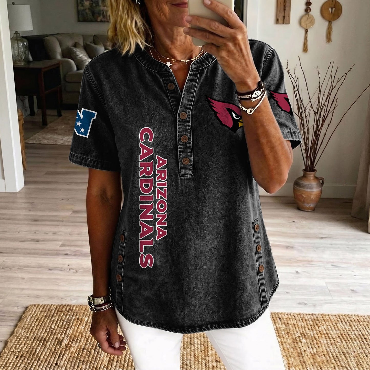 ARI x NFL Women‘s Denim Casual Tops DATND LBN 190526