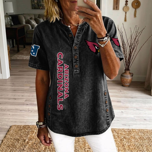 ARI x NFL Women‘s Denim Casual Tops DATND LBN 190526
