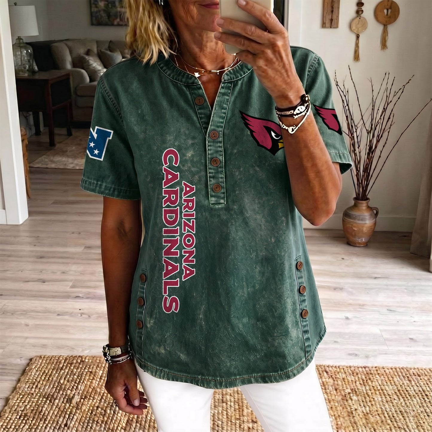ARI x NFL Women‘s Denim Casual Tops DATND LBN 190526