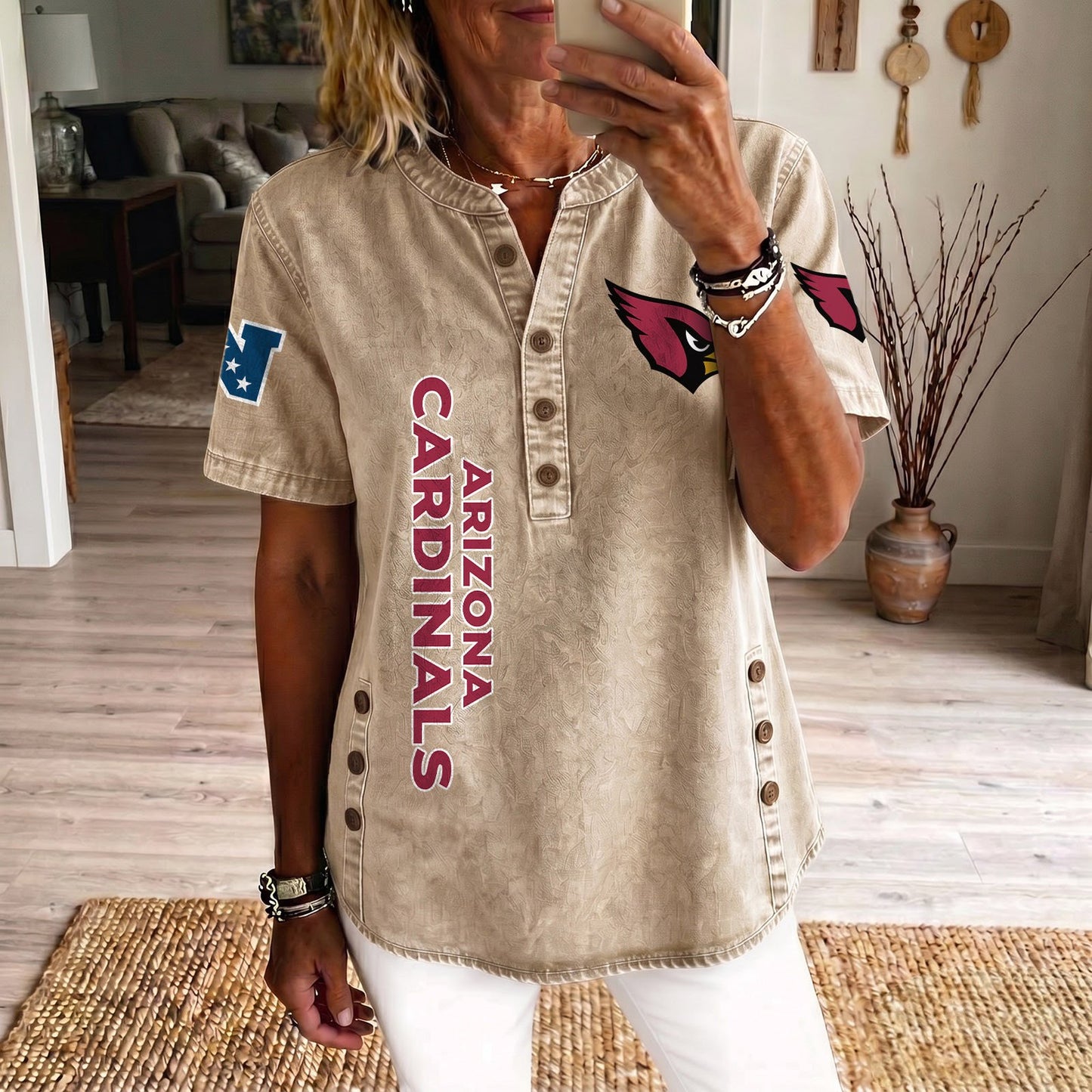 ARI x NFL Women‘s Denim Casual Tops DATND LBN 190526