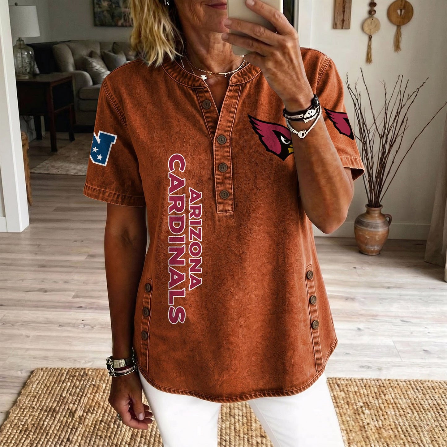 ARI x NFL Women‘s Denim Casual Tops DATND LBN 190526