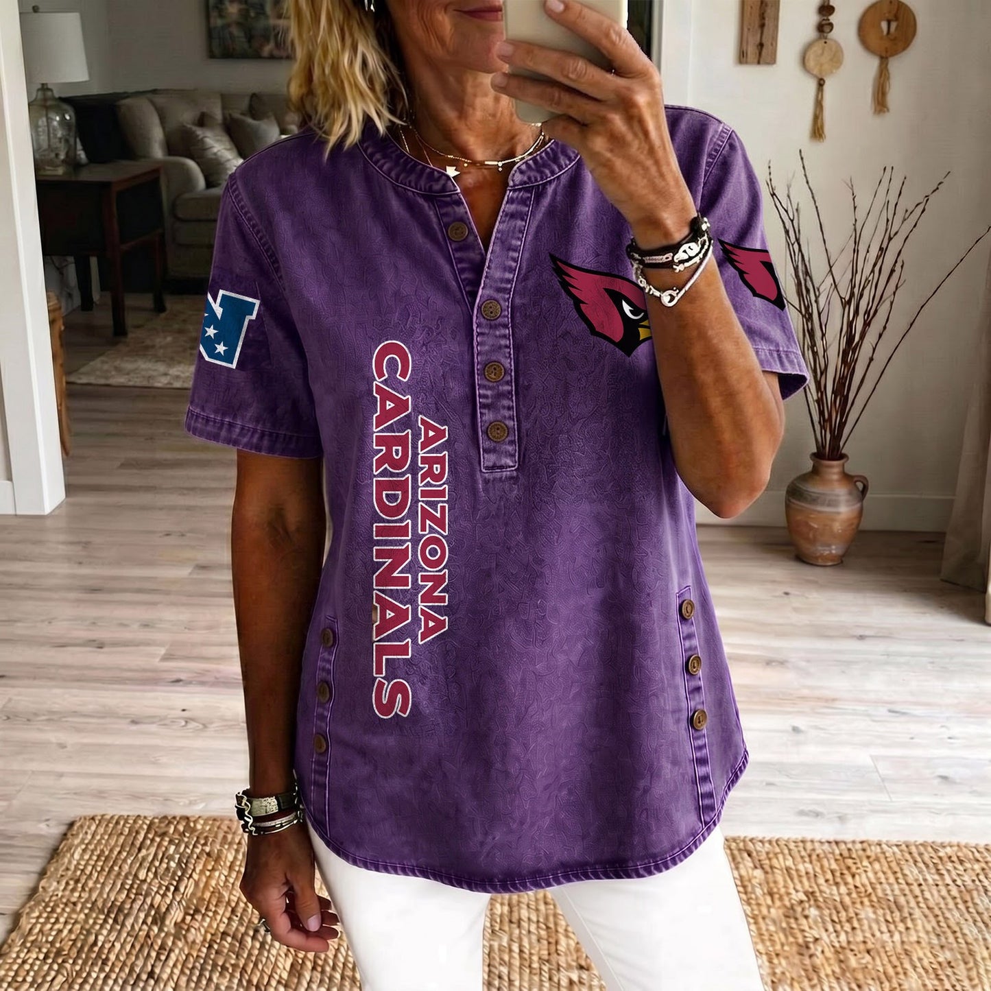 ARI x NFL Women‘s Denim Casual Tops DATND LBN 190526