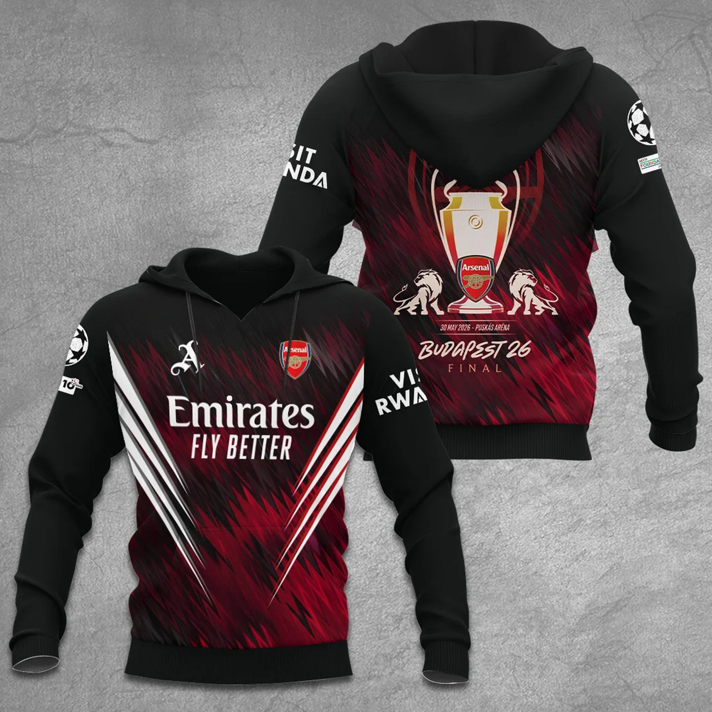 ARS F.C Champions League Final 2026 3D Shirt V11 1405 DatND DVT