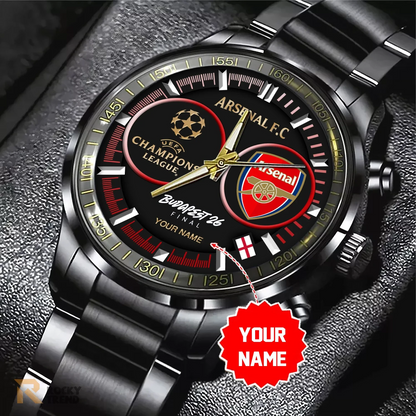 ARS F.C. Champions League Final 2026 - Black Stainless Steel Watch 1405 DatND DVT