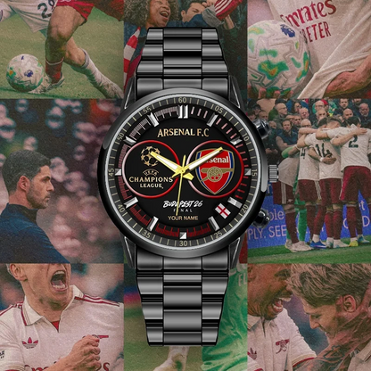 ARS F.C. Champions League Final 2026 - Black Stainless Steel Watch 1405 DatND DVT