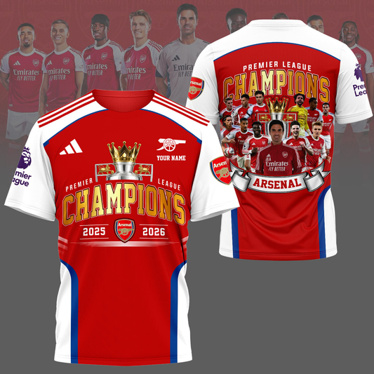 ARS F.C Premier League Champions 25-26 V3 Shirt DDT 202526 NTL