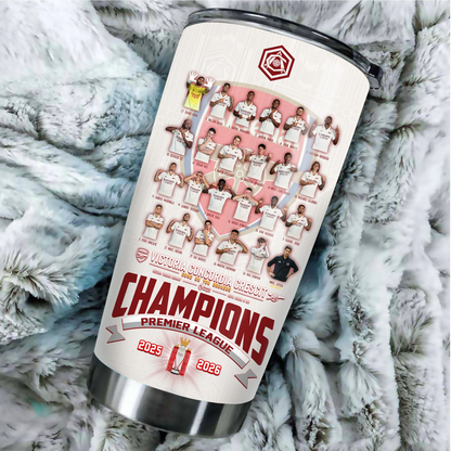 ARS F.C Premier League Champions 25-26 V5 Tumbler DDT 200526 HLPHUONG