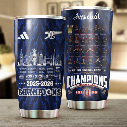 ARS F.C Premier League Champions 25-26 V6 Tumbler DDT 200526 HLPHUONG