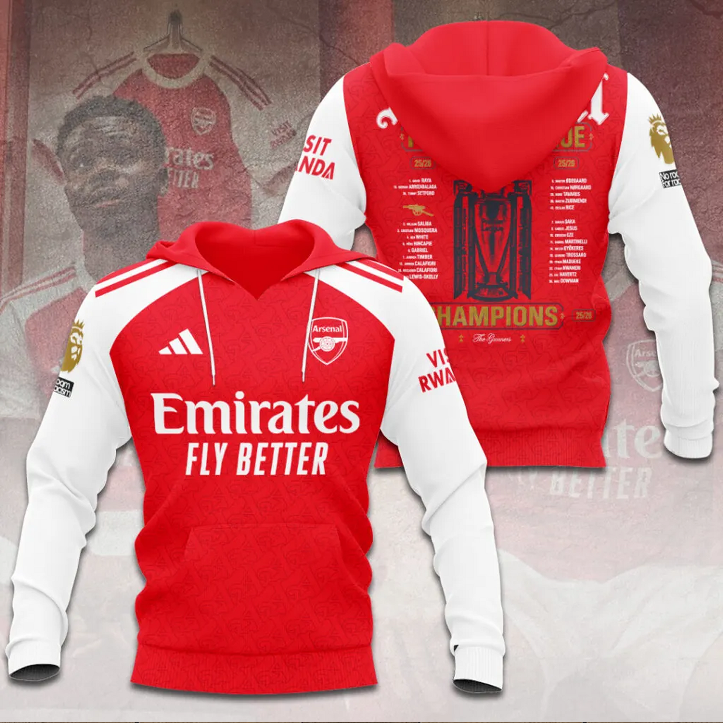 ARS FC Premier League Champions 2526 3D Shirt V2 2205 DatND DVT