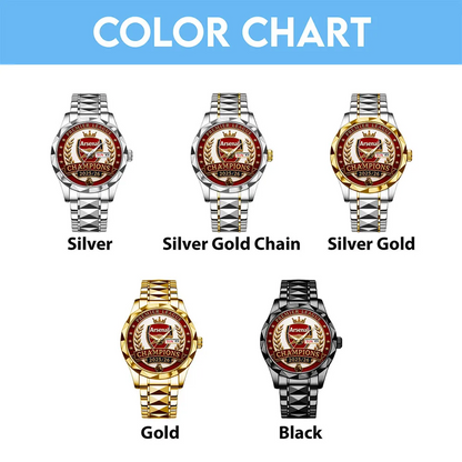 ARS FC Premier League Champions 2526 Alloy Luxury Quartz Watch 2405 V4 DatND DVT