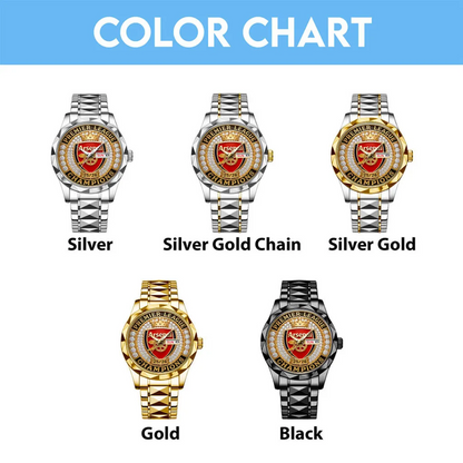ARS FC Premier League Champions 2526 Alloy Luxury Quartz Watch 2505 V2 DatND DVT