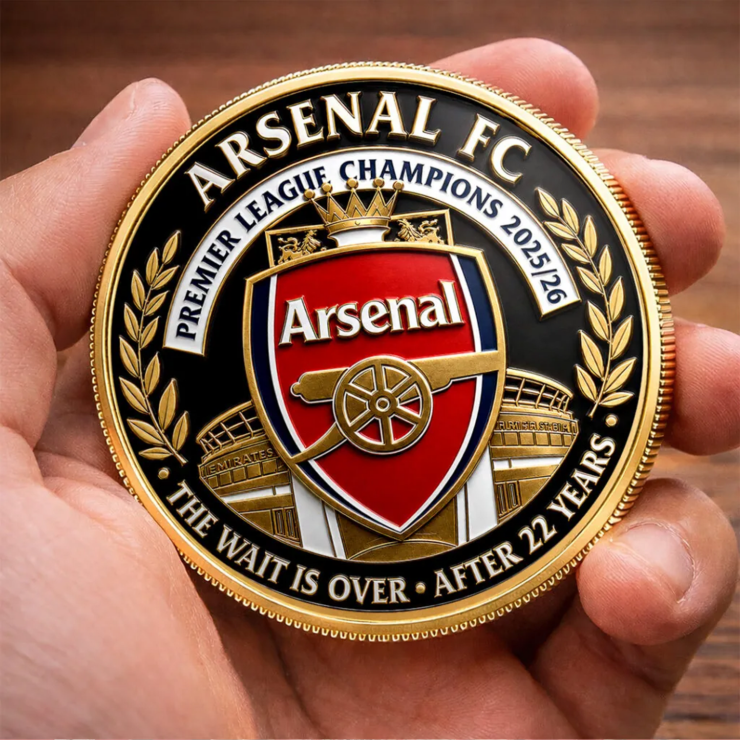 ARS FC Premier League Champions 2526 Commemorative Coin V1 2205 DatND DVT