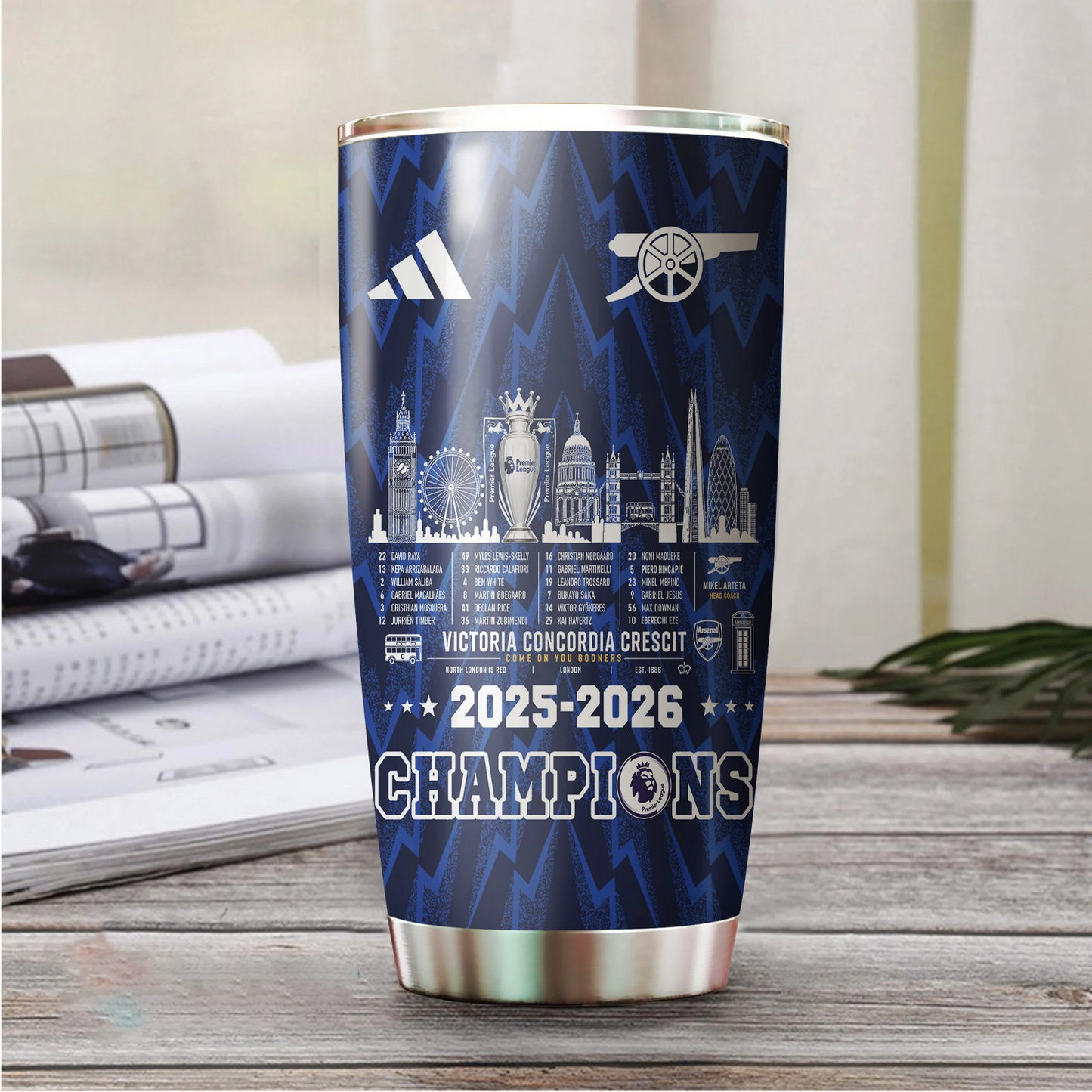 ARS FC Premier League Champions 2526 Tumbler Cup V2 DatND DVT